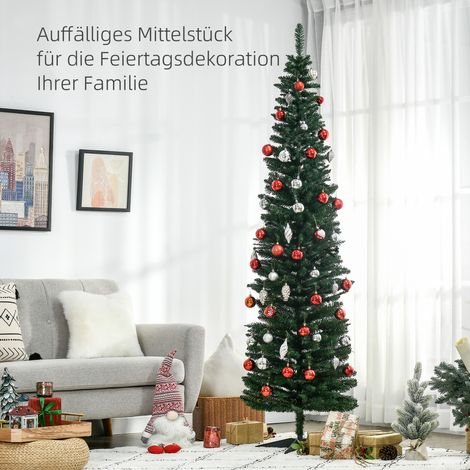 Sapin de Noël synthétique vert 210 cm avec pied inclus