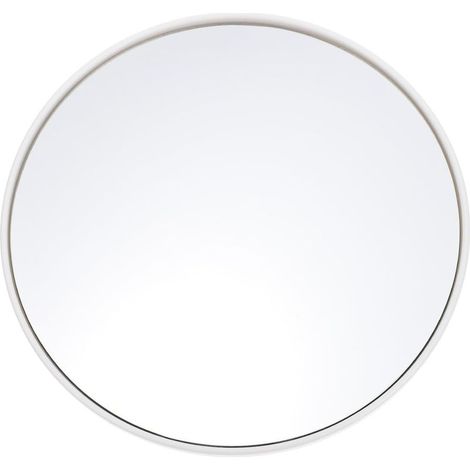 Miroir cosmétique à ventouse puissante en acrylique blanc pour les voyage (1/5)