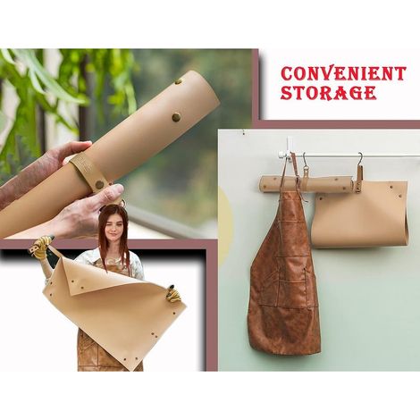 Tapis de Rempotage Imperméable en Cuir, 76,2 x 45,7 cm, Plateau Pliant Épais pour Plantes d'Intérieur et Succulentes, Protection Anti-Salissure Portable pour Jardinage (1/4)