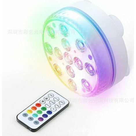 Accessoire de lumière de bain à remous LED 7 couleurs Lumière sous-marine, avec caractéristiques : LED, Accessoire (1/3)