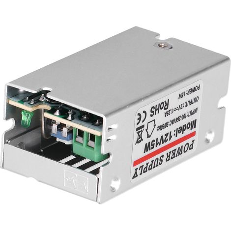 YY-15-12 Schaltnetzteil mit geregeltem Transformator für LED-Streifen, 15 W, 12 V, 1,25 A (1/5)