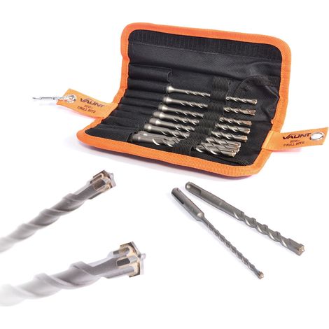 Vaunt SDS+ Endurance Cross Tip Drill Bit Set - 10 Piece Hammer Drilling V1329121 (1/5)