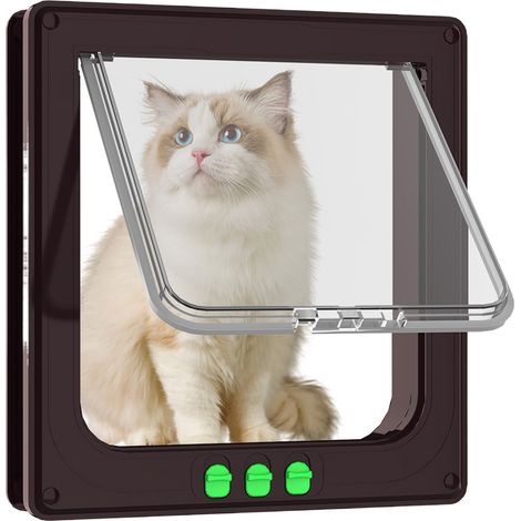 1 Chatière,accès contrôlable,porte pour chien et chat,matériau durable,installation facile,maison avec animaux (1/5)