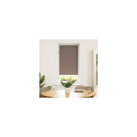 Estor enrollable opaco de 64,4 x 120 cm, ancho de la tela 60 cm, marrón café - Crezuo (1/4)