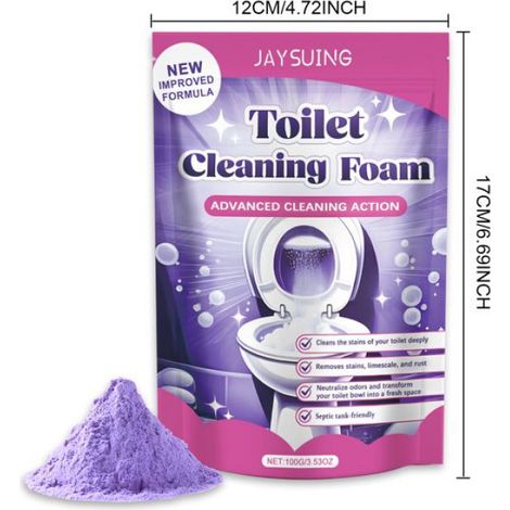 Comprimés effervescents décontaminants pour toilettes, élimine saleté et odeurs tenaces Cleaning powder Clean ENTRETIEN WC CHIMIQUE (1/5)