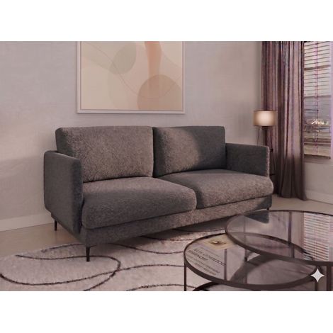 Sofa Designersofa HELMER 3-Sitzer Stoff Baloo Grafit (1/2)