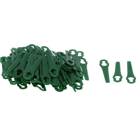 100 lames de coupe en plastique pour débroussailleuse et outils de jardinage de rechange (1/5)