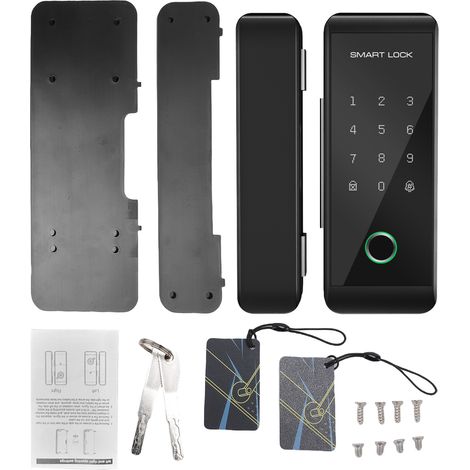 Serratura intelligente Wi-Fi con impronta digitale, sistema Push Pull, serratura per porte con accesso senza chiave per vetro, metallo e legno, app TY, telecomando multilingue. (1/5)