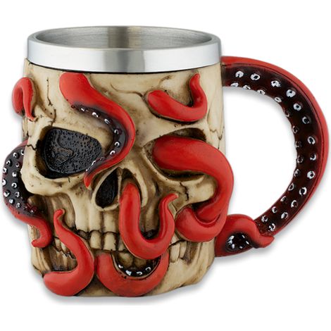 Tazza in resina Octopus - Skull
