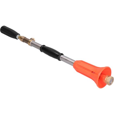 Pulvérisateur agricole portatif à longue portée réglable, filetage mâle G1/2, orange/rouge, haute pression, longue portée, à visser.