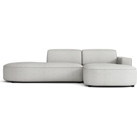 Selsey Sallmo - Ecksofa L-Form, 3-Sitzer, rechts, Chenille Hellgrau, 276 cm (1/5)