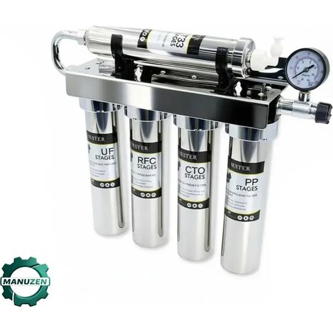Manuzen - Filtre à eau ultrafiltration 5 étapes avec robinet (1/4)