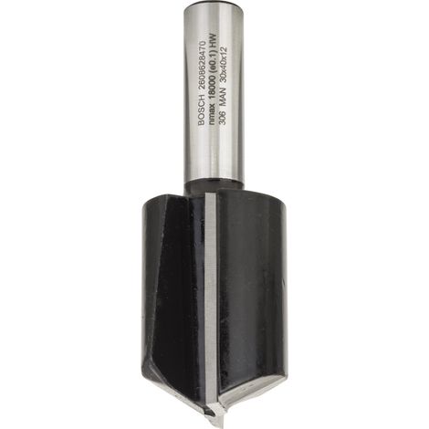 Bosch – Fraise pour défonceuse 12 mm D30 L40 G81 – Lames en carbure pour bois dur et composites – Coupe nette sans éclat – 2608628470 (1/7)