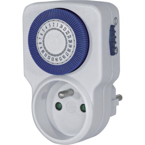 Brennenstuhl – Minuterie journalière mécanique 20A – 96 cycles programmables – Alimentation 230V – Protection enfants – 3 500W max – Pour tableau électrique