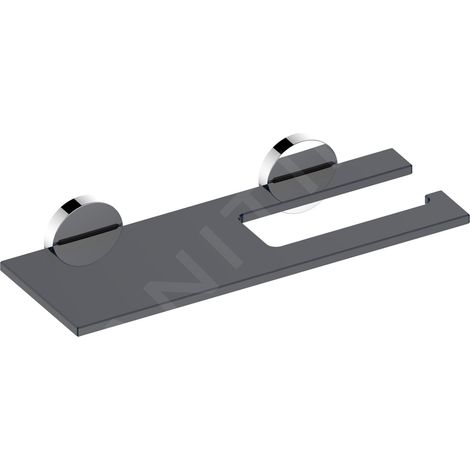 Support de papier toilette KE. Édition 90 19073, chromé/verre fumé (1/5)