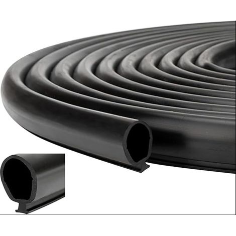 Joint coulissant secondaire en caoutchouc pour camping-car - de porte voiture universel Remplacement remorque, système Slideout 018-338-BLK Noir (1/5)