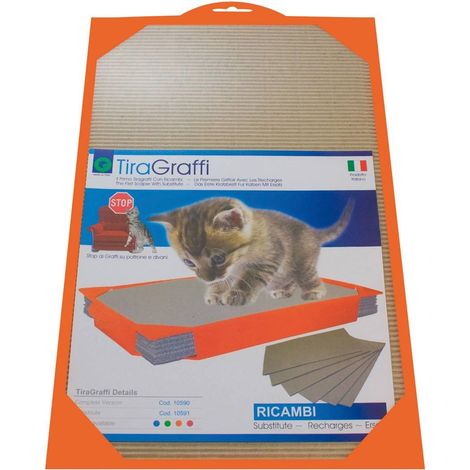 Tapis à gratter en carton avec pièce de rechange