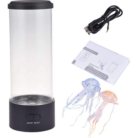 Lampe méduse d'ambiance, aquarium sensoriel à l'atmosphère calme et paisible avec des méduses réalistes, crée un environnement apaisant pour la maison (1/2)