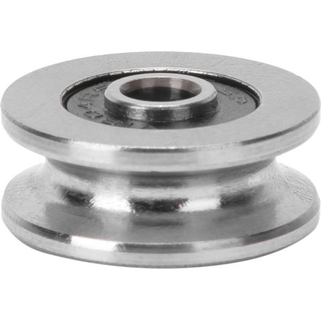 10 TV0418 V-Nut-Riemenscheibenführungslager. Nicht standardmäßiger Innendurchmesser: 4 mm, Außendurchmesser: 18 mm, Dicke: 8 mm. (1/5)