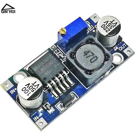LM2596S DC-DC Abwärts-Netzteilmodul, einstellbare Spannungsreglerplatine, DC 3,2-40V auf 1,25-35V einstellbar 3A. (1/4)