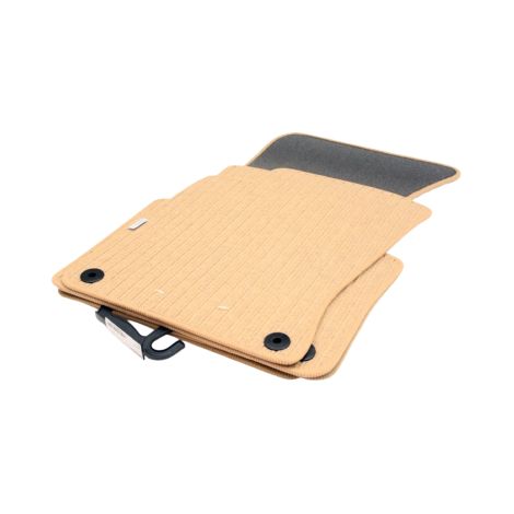 Tapis de sol en moquette pour AUDI A8 D3 (2002-2010) - beige, empattement court