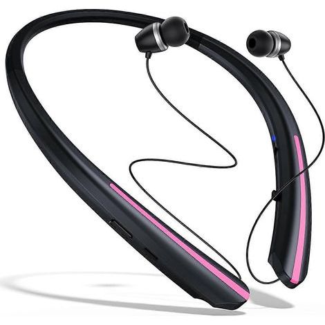 Einziehbarer kabelloser Bluetooth-Nackenbügelkopfhörer. (1/5)