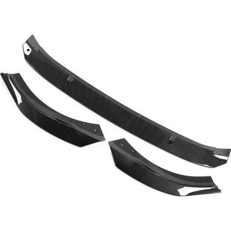 K·SEEK DESIGN 3-teiliger Frontstoßstangen-Splitter-Lippenspoiler, kompatibel mit MK8 Standard ab 2021, Carbonfaser-Optik (1/5)