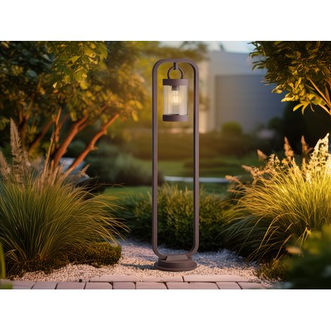 LED Wegeleuchte Landhausstil, Laterne in Rostoptik, Höhe 100cm (1/5)