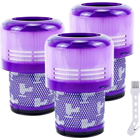 3 Filtre pour Dyson V11 V15 SV14 SV17 SV22 Remplacer DY-970013-02 & 97001302 (1/4)