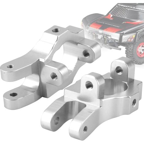 Vorderradnabenträger L/R 0006 Upgrade-Teil für RC 1/12 Wl Toys 12428 12423 12628 (Silber) (1/5)