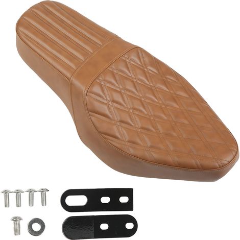 Sellerie Moto Rétro Coussin Siège Marron Cuir PU Remplacement Rebel CMX 300 500 2017-2022 Type 2 (1/5)