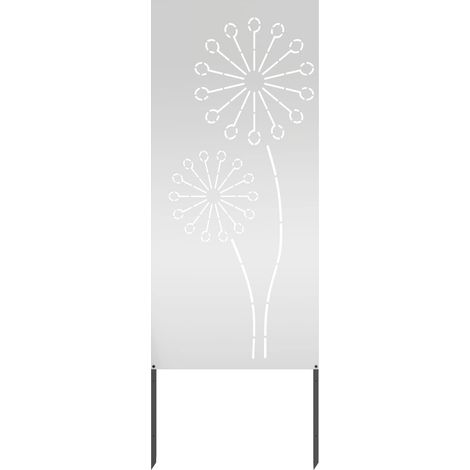 Garten Sichtschutz-Leinwand Silber 50 x 140 cm Verzinkter Stahl vidaXL