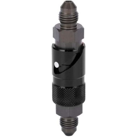 Déconnexion de la conduite de frein, raccord de tuyau de frein en alliage d'aluminium universel pour motos de voiture(le noir). (1/4)