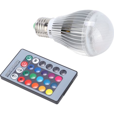 LED RGBW 10W AC85 265V E27 lampe décorative colorée avec