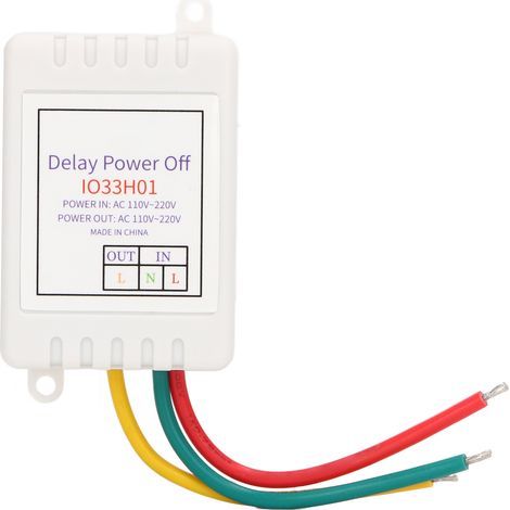 Interruptor de relé temporizador ajustable, 110V-220V, entrada de 1 canal, salida de control. (1/5)