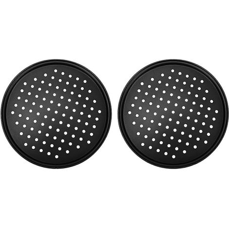 2er-Packung 11-Zoll-Pizzableche mit Perforation und Antihaftbeschichtung