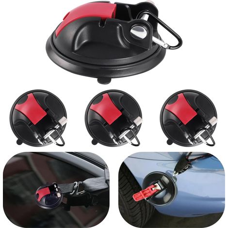 4er-Set Saugnapfhaken mit Haken – Starker Halt – Maximale Traglast: 30 kg – Ideal für Camping, Wohnmobile, Gepäck, Autoabdeckungen, Spanngurte und Ausrüstung
