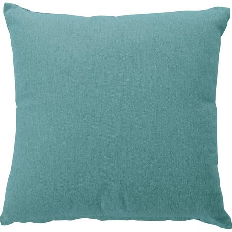 Coussin Déco Uni "Cambria" 40x40cm Bleu Glacier (1/3)