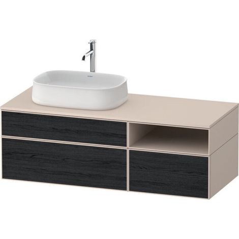 Duravit Zencha Konsolenwaschtischunterbau, 1300x550mm, 2 Auszüge, (1/2)