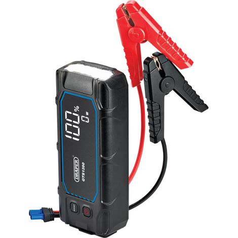 Draper 23728 12V Lithium Jump Starter with Digital Display, 1200A