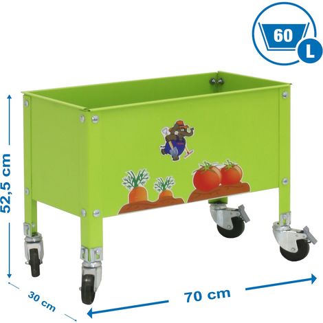 Simonrack Fioriera mobile verde 60 litri stabile e resistente
