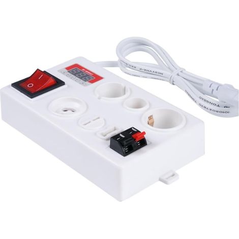 Testeur de Lampe Ampoule E27 B22 E14 LED Lumière Tension Puissance Boîte de Test avec Affichage de Puissance PRISE de L'UE (1/5)