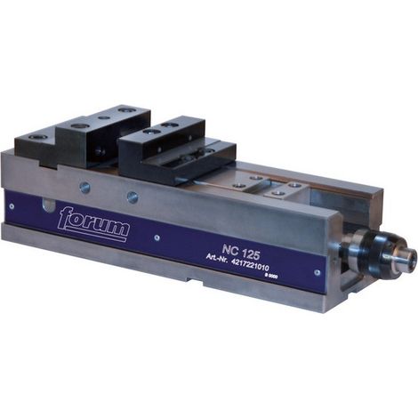 Etau compact pour machines CN FKG, Larg. : des mors : 125 mm, Hauteur des mors 40 mm, Capacité de serrage 216 mm, Long. : 485 mm, Force serrage : 40 kN