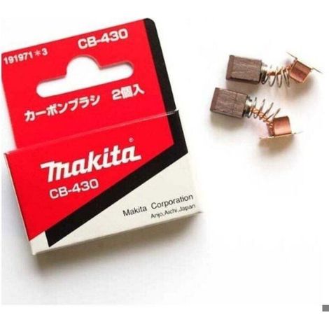 Balais De Charbon - Pour Outils Electriques Makita - Compatible Scies Sauteuses Visseuses Perceuses Ponceuses - Lot De 2 (1/4)