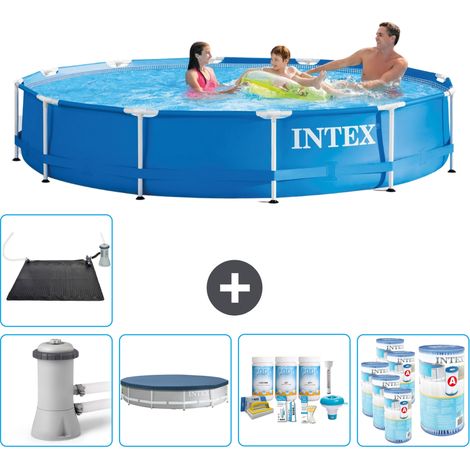 Intex Piscine Tubulaire Ronde - 366x76 cm - 6-pièces SCB18 (1/5)