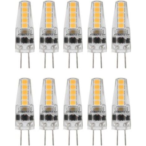 Eosnow 10 G4 2W LED-Lampen, Stiftsockel, dimmbar, für Kronleuchter, Deckenleuchten, Tischlampen, warmweiß 3000K, Wechselstrom 12-24V. (1/5)