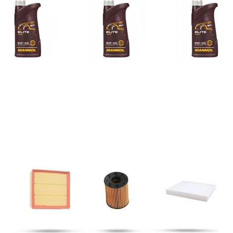 Kit tagliando 3 FILTRI e 3L OLIO compatibile con Fiat Grande Punto 1.4 turbo T-JET 88kw dal 2007 (1/4)