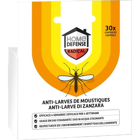 KB Home Defense Larvicida zanzare (30 caps) : anti-larve di zanzara (1/3)