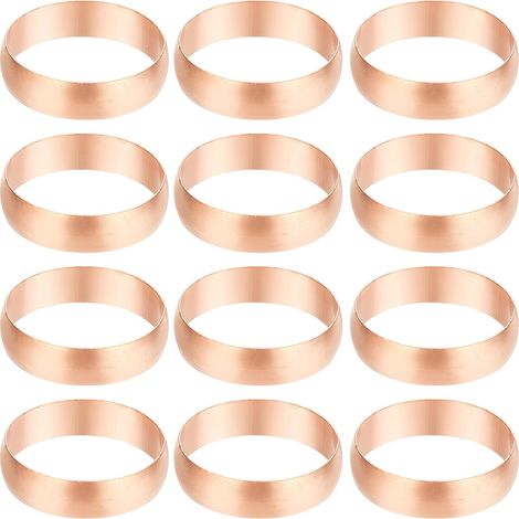 8mm Tube Embouts de Manchons Compression OD, 6Pcs Kit d'Assortiment Raccords à Virole en Cuivre pour Gaz d'Eau d'Air - 35mm (1/5)