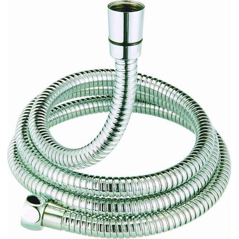 flexible de douche - concerto - 2 mètres - en laiton - argent brillant double agrafage - alterna h25001-200b (1/2)